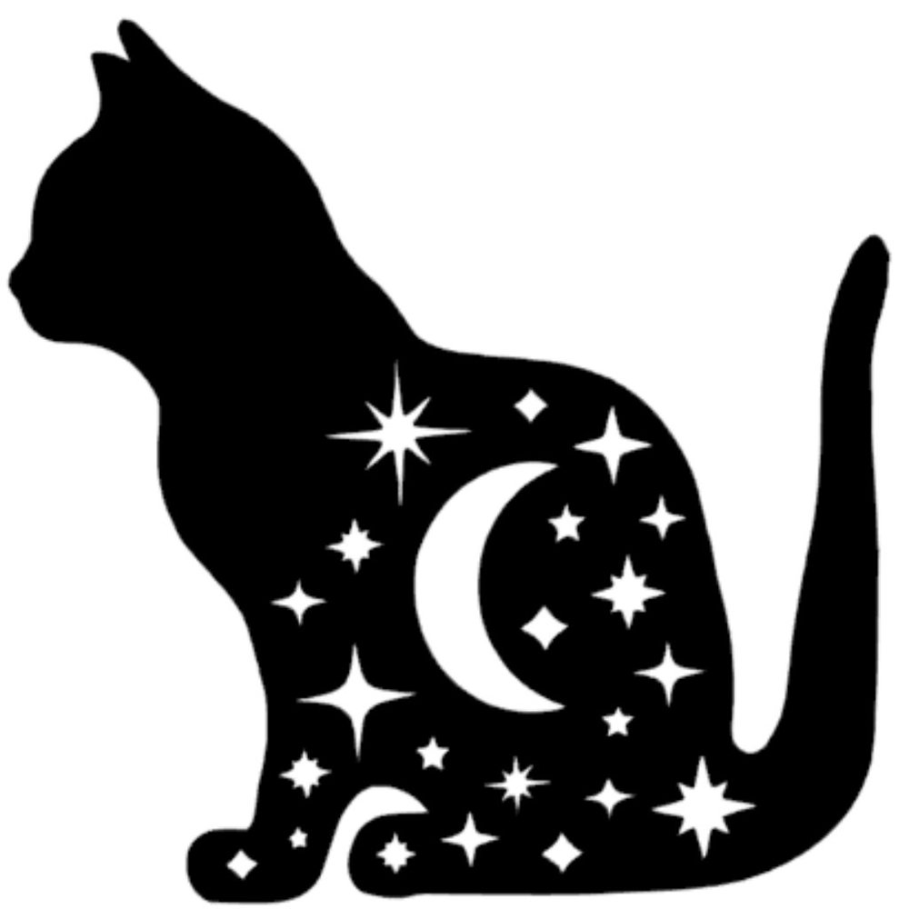 Celestial Cat Vinyl Decal Sticker